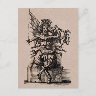 Vintage Devil Art Briefkaart
