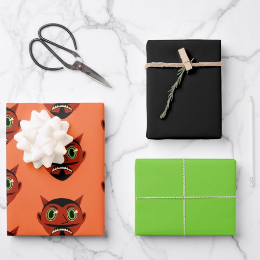 Vintage Devil Inpakpapier Vel (Voorkant)