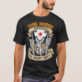 Vintage Deze verpleegster overviel het nachtskelet T-shirt