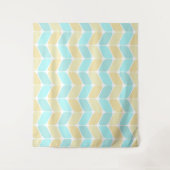 Vintage Diagonal Rectangles Sandy Beach Wandkleed (Voorkant)