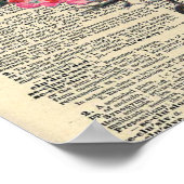 Vintage Dictionary Bird's Nest Poster (Hoek)