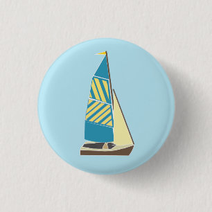 Vintage Dinghy 3 Ronde Button 3,2 Cm