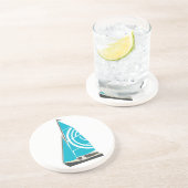 Vintage Dinghy Zandsteen Onderzetter (Zijkant)