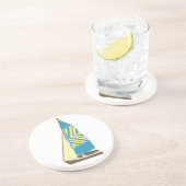 Vintage Dinghy Zandsteen Onderzetter (Zijkant)