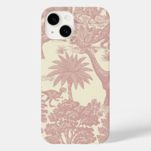 Vintage Dinosaur Toile Patroon Prehistorische Jung Case-Mate iPhone 14 Hoesje
