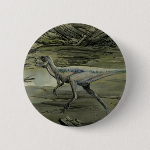 Vintage dinosauriërs, een Krijt Hypsilophodon Ronde Button 5,7 Cm