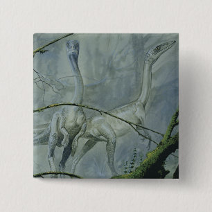 Vintage dinosauriërs, Megapnosaurus ook bekend als Vierkante Button 5,1 Cm