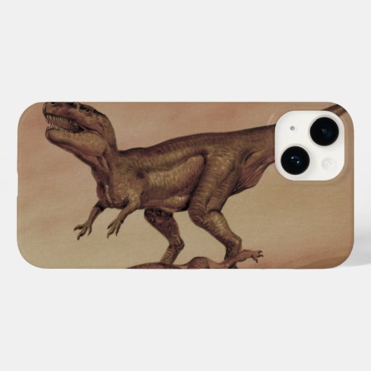 Vintage dinosauriërs, vleesetende Giganotosaurus Case-Mate iPhone Case (Achterkant (horizontaal))
