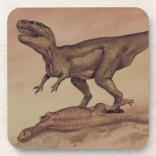 Vintage dinosauriërs, vleesetende Giganotosaurus Drankjes Onderzetter