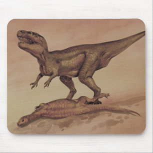 Vintage dinosauriërs, vleesetende Giganotosaurus Muismat