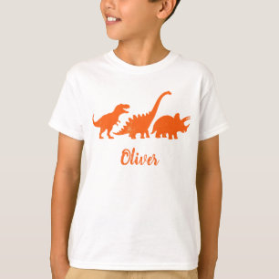 Vintage Dinosaurius Silhouetten T-shirt