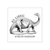 Vintage dinosaurus moderne Ex Libris boekplaat Rubberstempel (Afrduk)