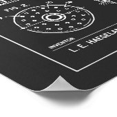 Vintage Distillation Patent Blueprint Poster (Hoek)