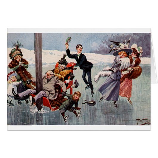 Vintage - Distraction sur la glace, (Devant horizontal)