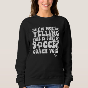 Vintage dit is gewoon mijn Voetbal coach stem grap Trui