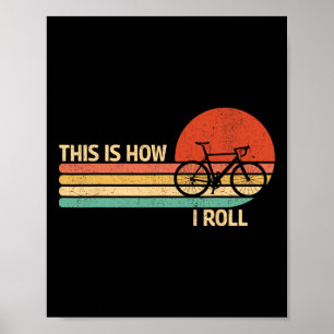 Vintage Dit Is Hoe Ik Rol Fiets Mountainbiken Poster