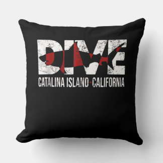Vintage Dive Catalina Island California Gift Kussen