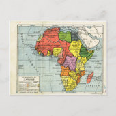 Vintage, Division de l'Afrique, 1900, Carte (Devant)