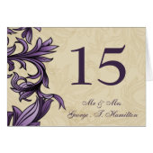 Vintage d'ivoire pourpre Mariage (Devant Horizontal)