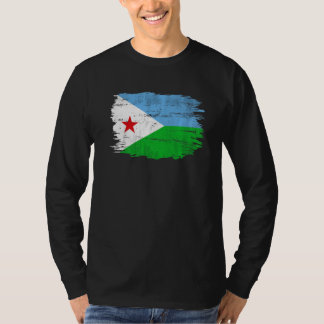 Vintage Djibouti-vlag T-shirt