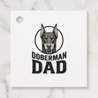 Vintage Dobermann Vader Gravure Hond Liefhebber De Bedankjes Labels