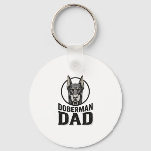 Vintage Dobermann Vader Gravure Hond Liefhebber De Sleutelhanger
