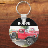 Vintage Dodge Truck Sleutelhanger (Voorkant)
