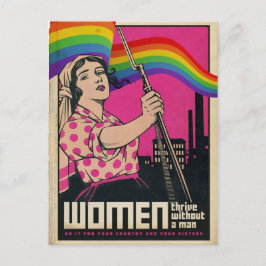 Vintage doet het voor uw zussen Briefkaart