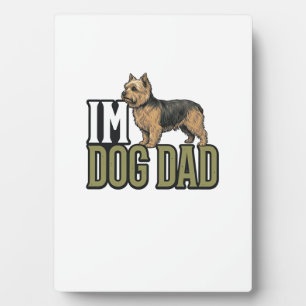 Vintage Dog Dad Terrier Graveer Shirt Ontwerp_1 Fotoplaat