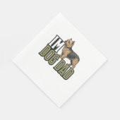 Vintage Dog Dad Terrier Graveer Shirt Ontwerp_1 Servet (Hoek)