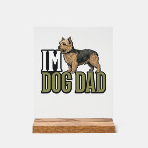 Vintage Dog Dad Terrier Graveren Shirt Ontwerp_1 Acryl Bord