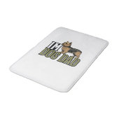 Vintage Dog Dad Terrier Graveren Shirt Ontwerp_1 Badmat (Gekanteld)