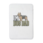 Vintage Dog Dad Terrier Graveren Shirt Ontwerp_1 Badmat (Voorkant Verticaal)