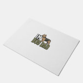 Vintage Dog Dad Terrier Graveren Shirt Ontwerp_1 Deurmat (Schuin)