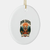 Vintage Dog Dads Outdoor Sport Crew Golden Retrie Keramisch Ornament (Rechts)