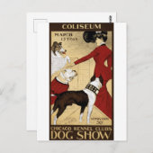 Vintage Dog Show Chicago Briefkaart (Voorkant / Achterkant)