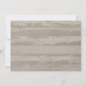 Vintage Doily & Barn Wood Weddenschap Kaart (Achterkant)