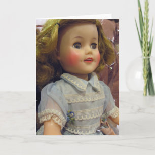 Vintage Doll dans la carte bleue