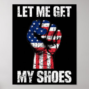 Vintage Donald Trump Laat Me Mijn Schoenen Krijgen Poster