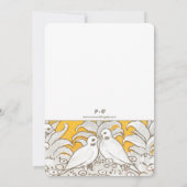 Vintage Dove Love Wedding Kaart (Achterkant)