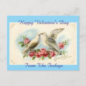 Vintage Doves Valentine's Day Carte postale (Devant)
