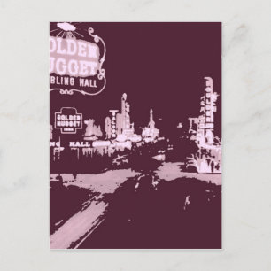 Vintage Downtown Las Vegas Briefkaart