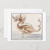 Vintage Dragon Illustration Briefkaart (Voorkant / Achterkant)