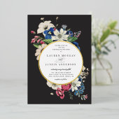 vintage dramoral carré Faire-part de mariage (Debout devant)