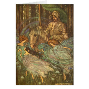 Vintage - Drie Maidens en een Knight,