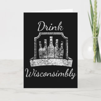 Vintage - Drink Wisconsimbly - St. Patrick's  Kaart
