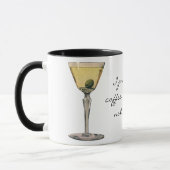 Vintage Drinks Dranken, Martini Olijf Cocktail Mok (Links)