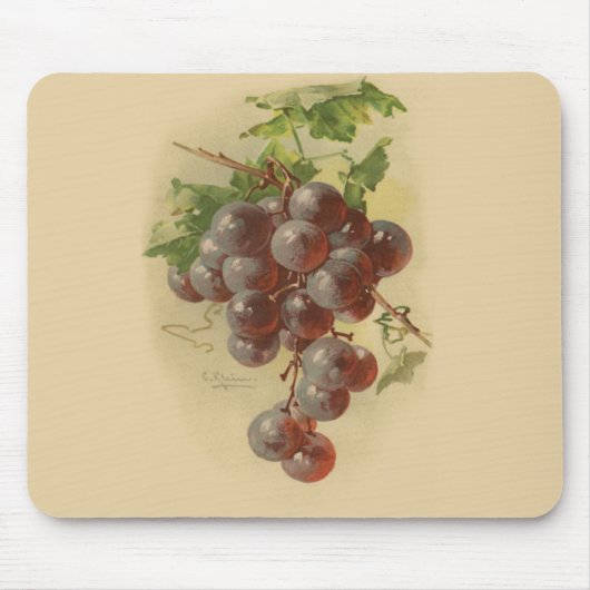 Vintage druiven muismat (Voorkant)