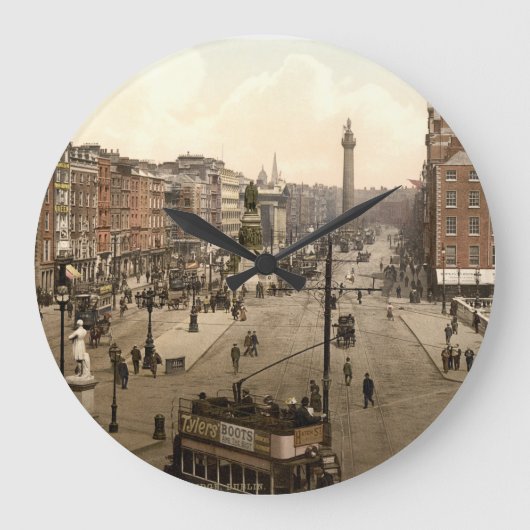 Vintage Dublin Wall Clock Grote Klok (Voorkant)