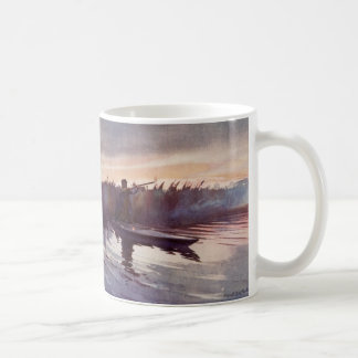 Vintage Duck Hunting Lake Sportsman Pistool Coffee Koffiemok